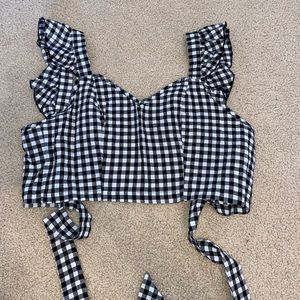 Gingham Two Piece Set